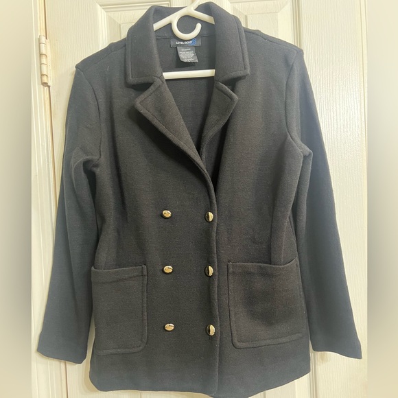 Level eight Women's Black Double-Breasted Blazer size L - Picture 1 of 4